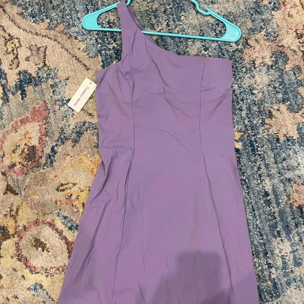 NWT - Outdoor Voices One Shoulder Exercise Dress in Maypop